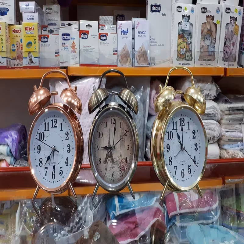 ساعت های  کوکی رومیزی دایره ای شکل در  سه مدل متفاوت و شیک کیفیت بسیار عالی