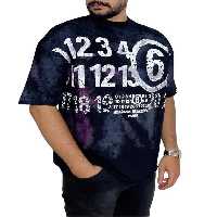 تی شرت مردانه اورسایز مشکی دیورسو Diverso کد 4711