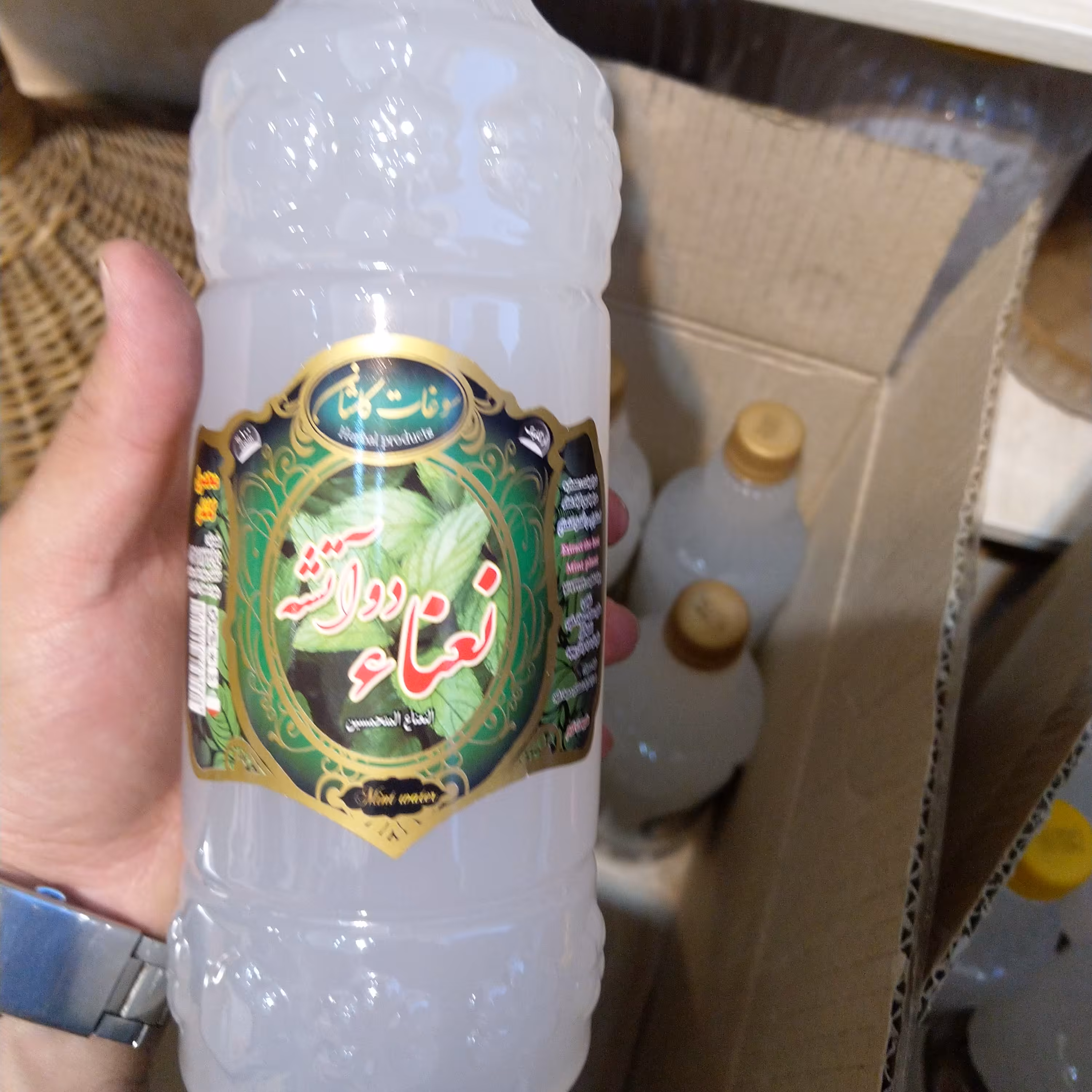 عرق نعنا 2 آتیشه غلیظ کارتن 12 عددی