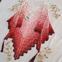 اشارپ پرطاووس دستبافت گالری آفتابگردون 