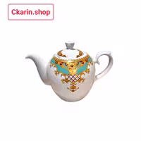 قوری چینی هلیا فیروزه ای متوسط