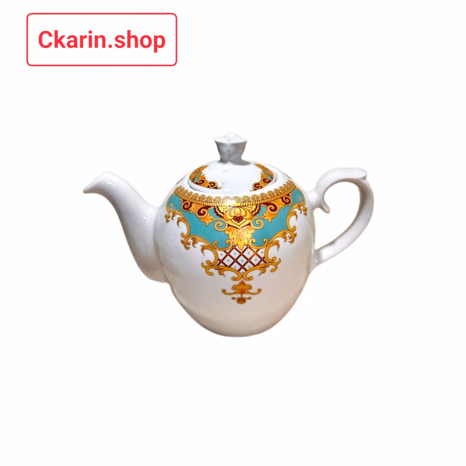  قوری چینی  هلیا  فیروزه ای متوسط  
