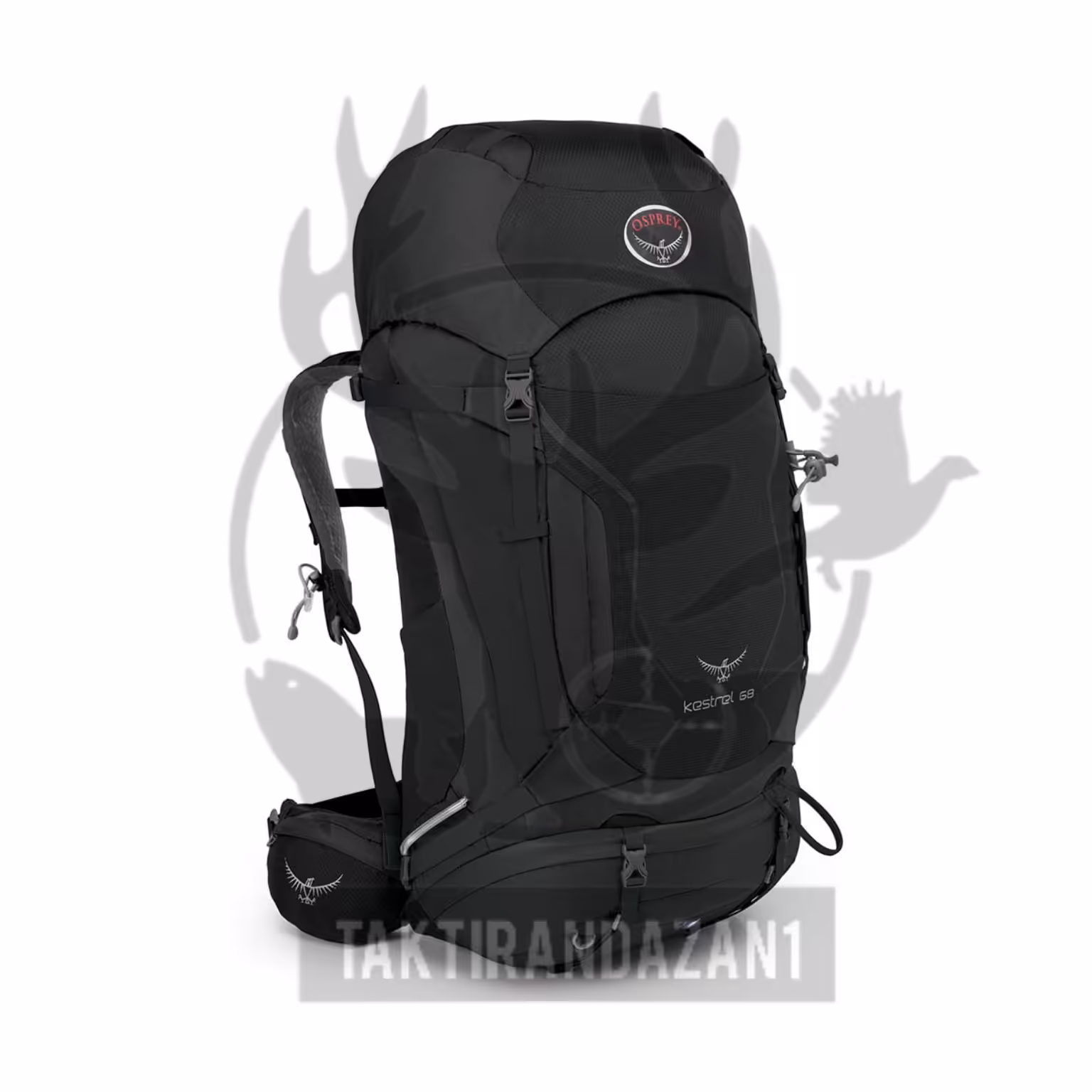 کوله پشتی کوهنوردی 68لیتر OSPREY مدل KESTREL 68 موجود در رنگ مشکی 