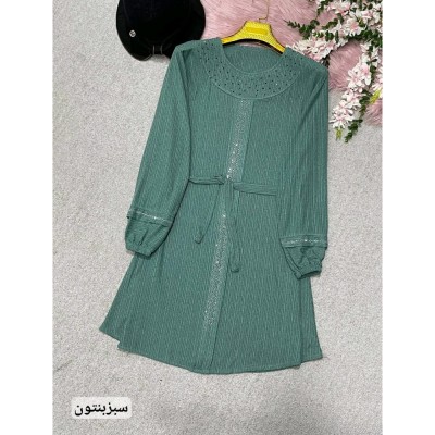 تونیک مانتویی تونیک کریشه تونیک عیدانه فری سایز از 38 تا 48