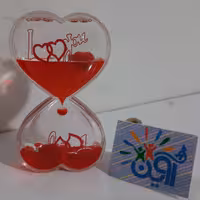 ساعت ژله ای قلبی شنی دکوری تزیینی هدیه جالب ارسال سریع
