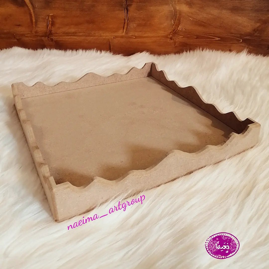 سینی کنگره ای 30×30، ام دی اف خام