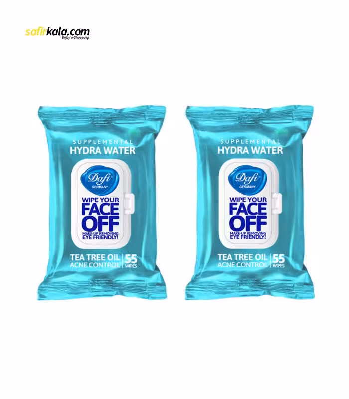 دستمال مرطوب دافی مدل HYDRA WATER مجموعه 2 عددی