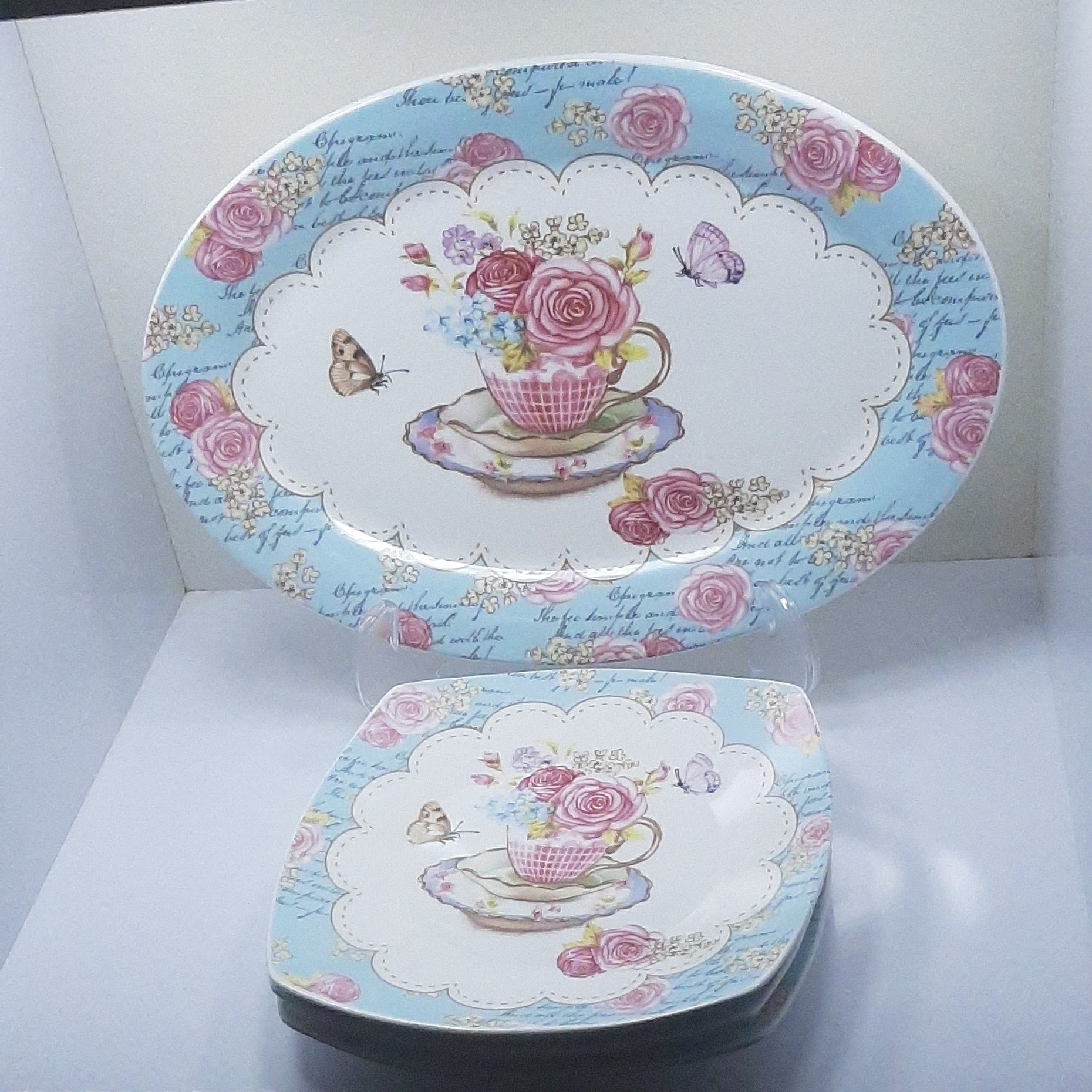 دیس چینی با3عددپیشدستی ست