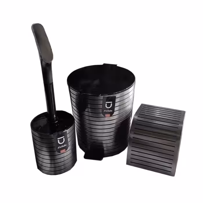 ست سطل و برس و جا دستمال بازن