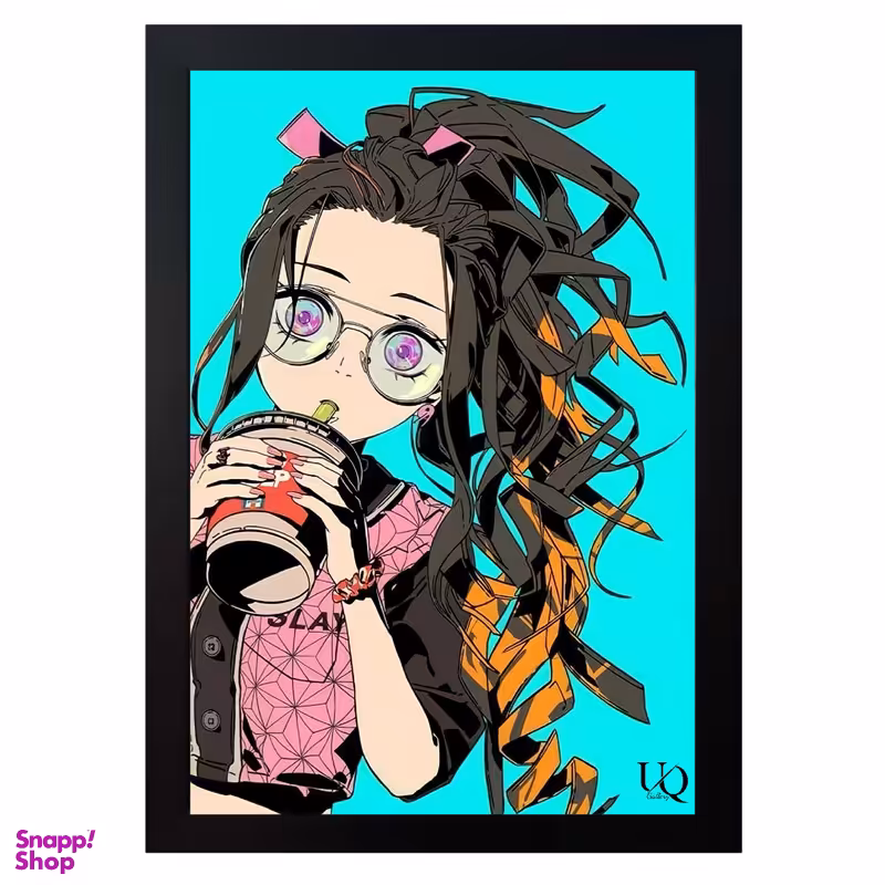 تابلو مدل انیمه شیطان کش طرح نزوکو