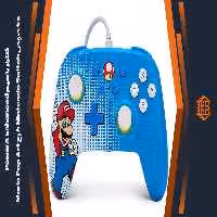 کنترلر با سیم PowerA Enhanced مخصوص Nintendo Switch – طرح Mario Pop Art
