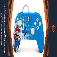 کنترلر با سیم PowerA Enhanced مخصوص Nintendo Switch – طرح Mario Pop Art