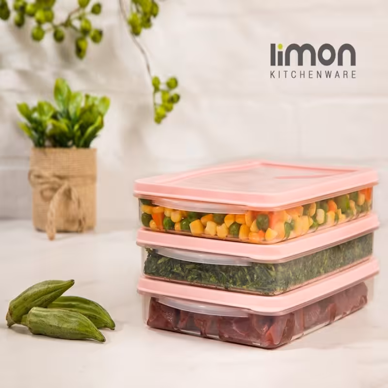 ست فریزری نسیم 3عددی لیمون(الوان)