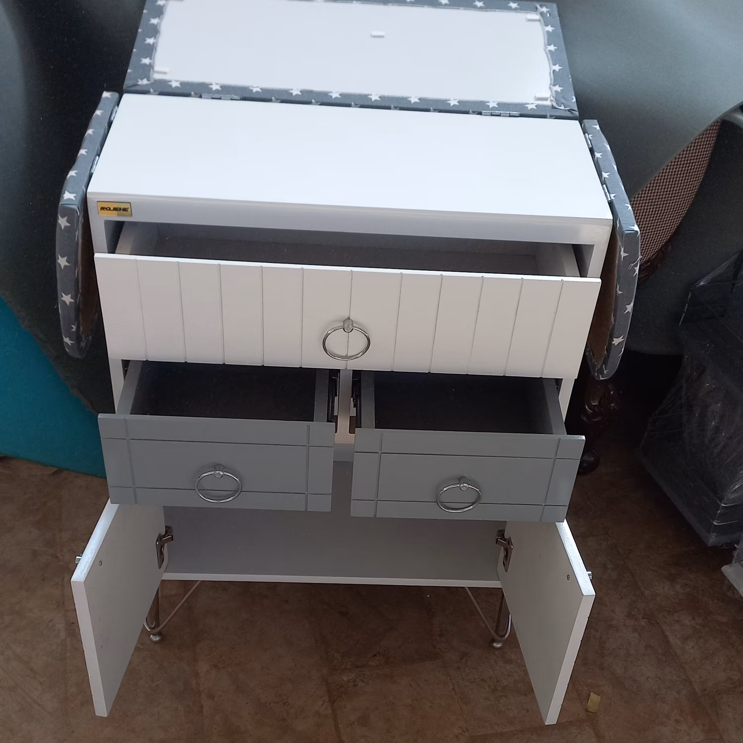 میزاتو 3کشو ریل و گازور دار پایه دار(کد809)