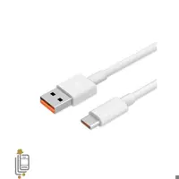 کابل سوپر فست برند شیائومی 3 آمپر سر سوکت نارنجی