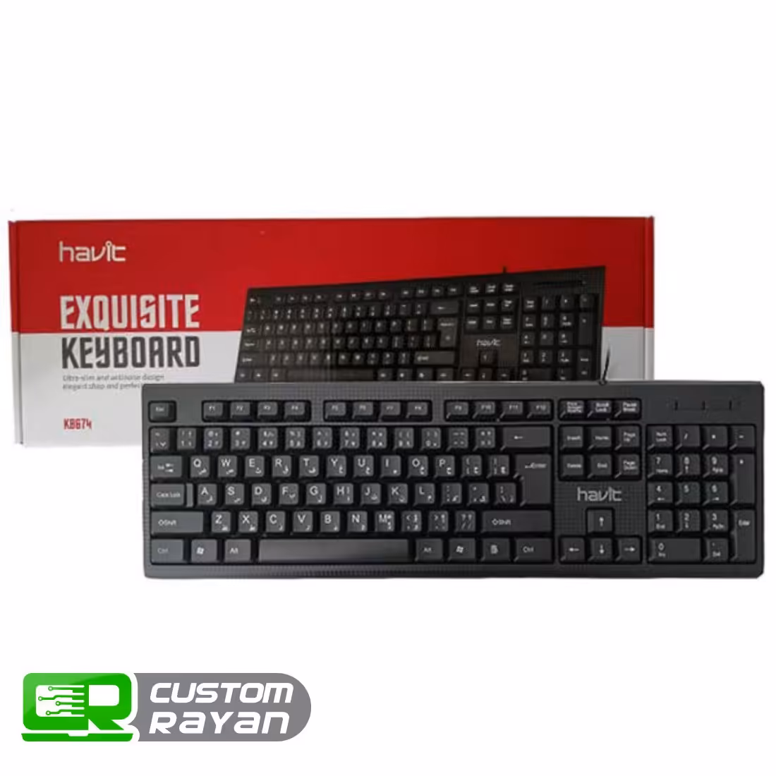 کیبورد هویت مدل HV-KB674