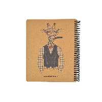 دفترچه سایز A5 سیمی 100 برگ دات نوت سری Coolanimals طرح زرافه