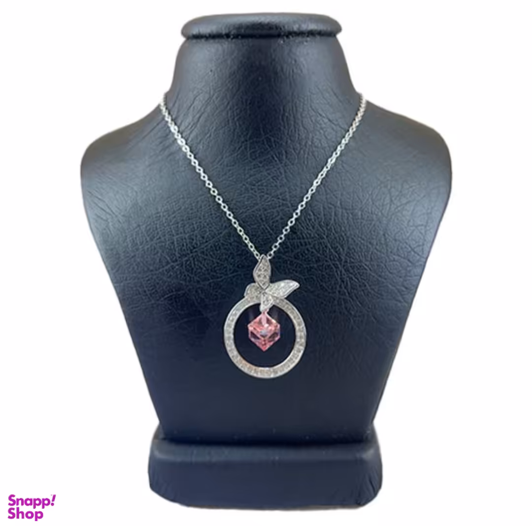 گردنبند نقره زنانه طرح سواروسکی مدل پروانه کد a36de