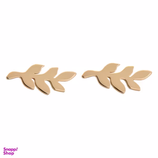 گوشواره طلا 18 عیار زنانه سانا گالری طرح برگ کد 684D3094