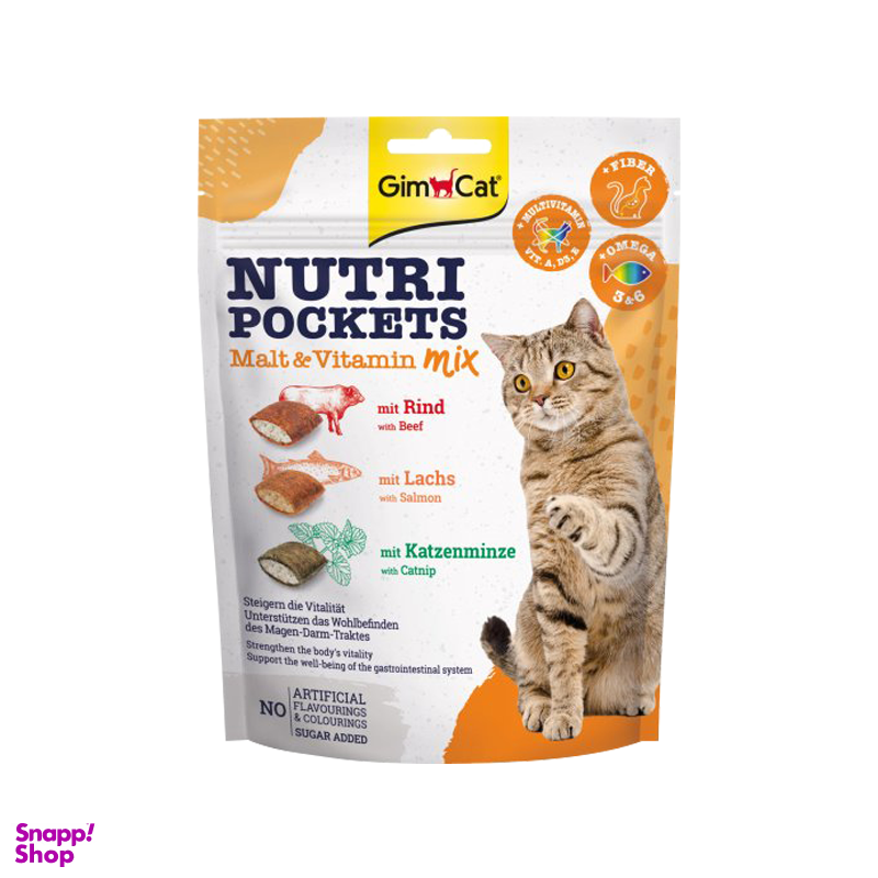 اسنک تشویقی نوتری (Nutri) ویتامین و مالت گربه جیم کت (Gim Cat) وزن 150 گرم