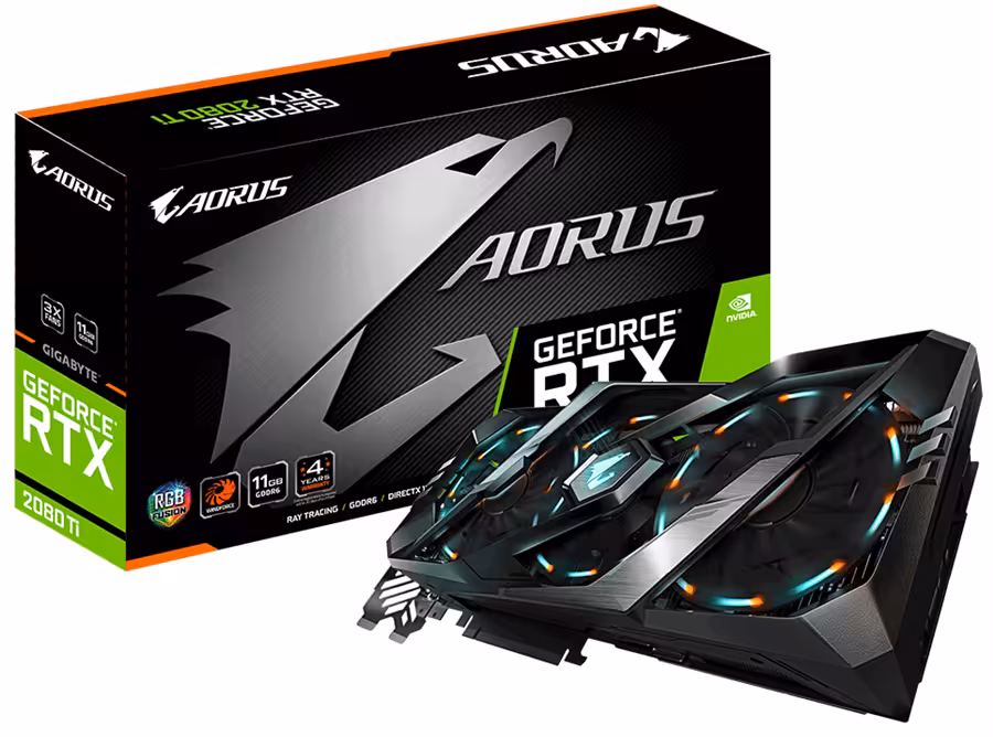 کارت گرافیک گیگابایت مدل AORUS GeForce RTX 2080 Ti با حافظه 11 گیگابایت