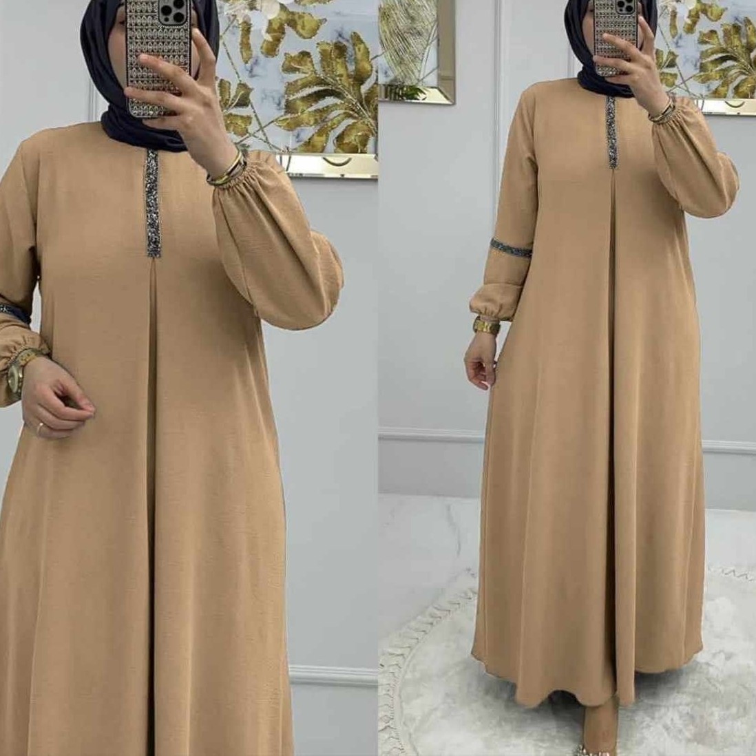 مانتو حجاب زیبا طرحی عربی وپرفروش