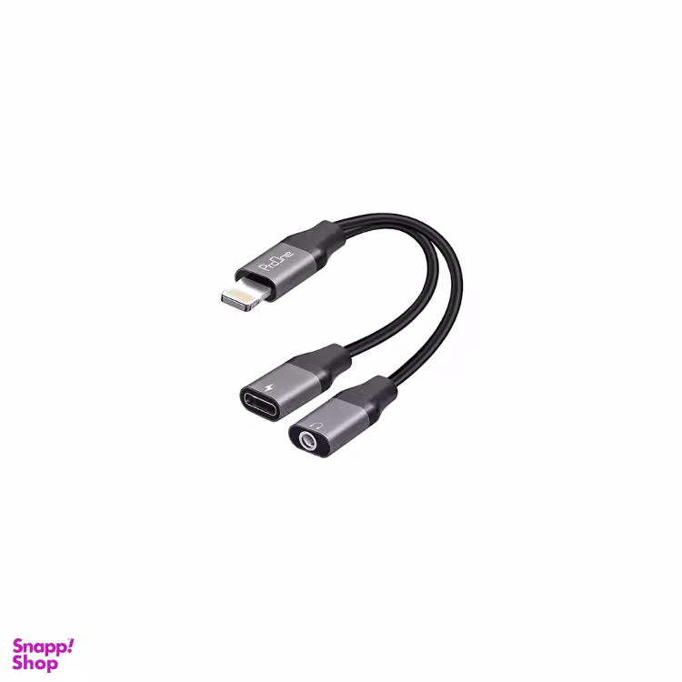 کابل و مبدل لایتنینگ به AUX/Type-C پرووان مدل PCA46