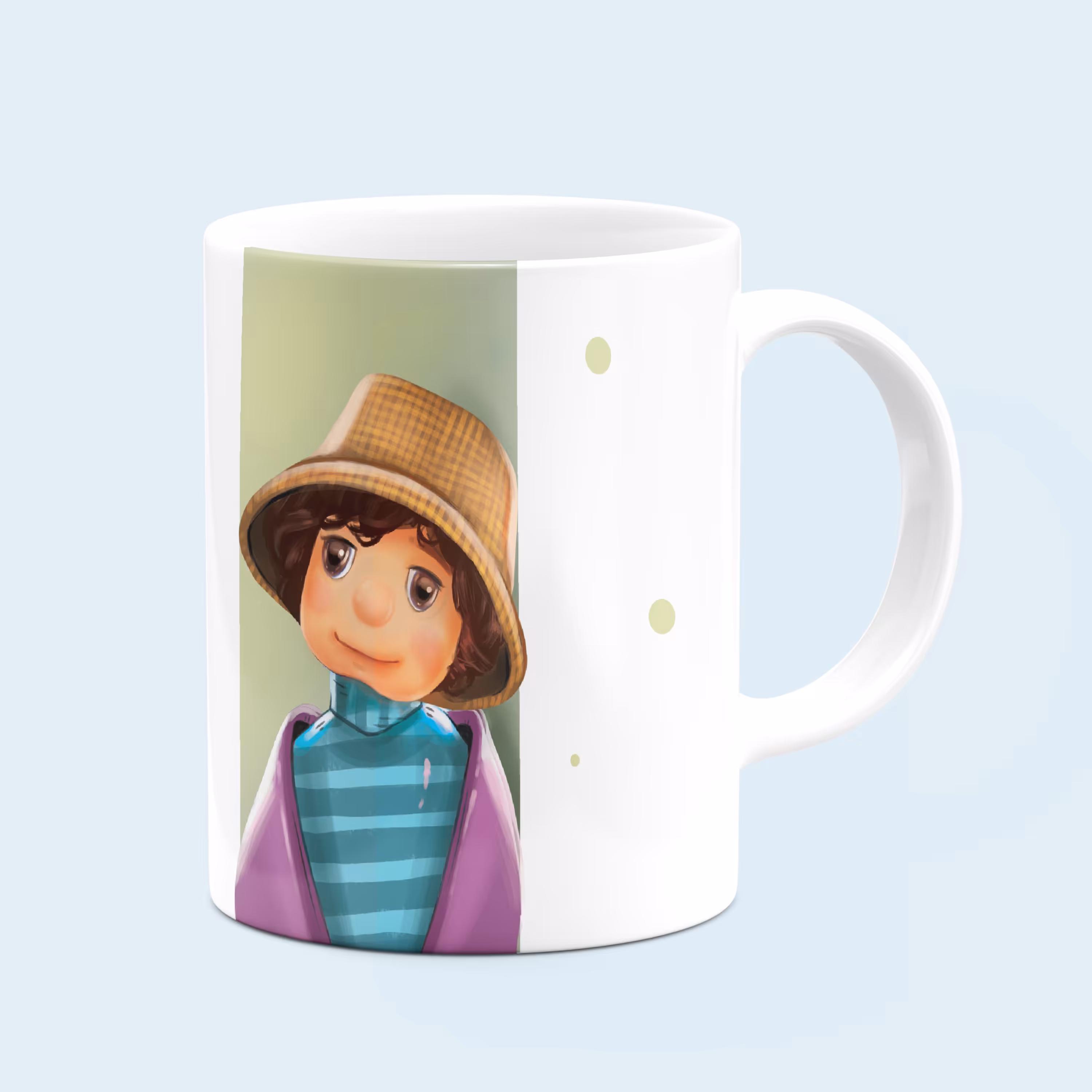 ماگ سرامیکی درجه یک طرح شخصی بچه مهمونی