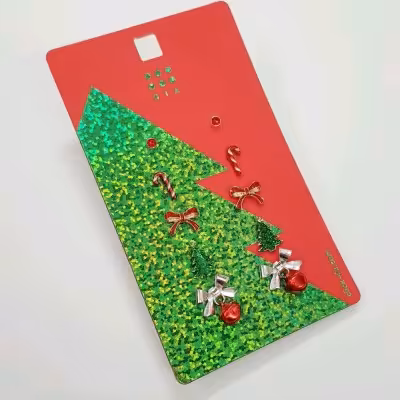 پک پنج جفتی گوشواره گلگوش کریسمسی ، کار فوق العاده زیبا و فانتزی