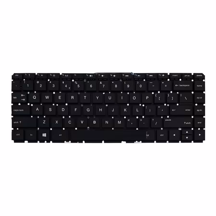 کیبورد لپ تاپ اچ پی Compaq 14-AC مشکی اینترکوچک بدون فریم