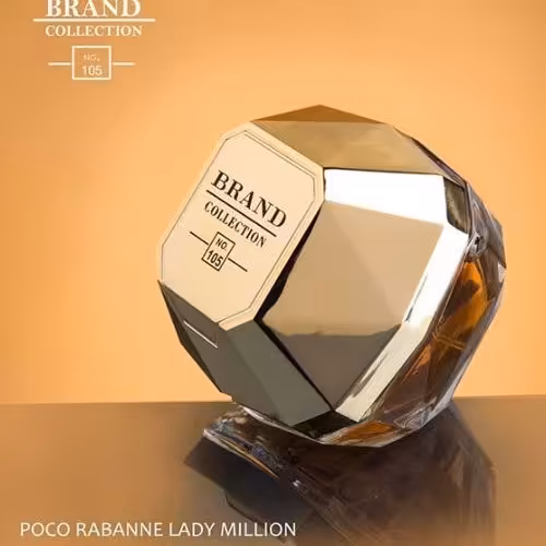 ادکلن لیدی میلیون پاکورابان در حجم 25 میل با رایحه گرم و شیرین و ملایم ،زنانه (ادکلن مینی لیدی میلیون 25 میل ) 