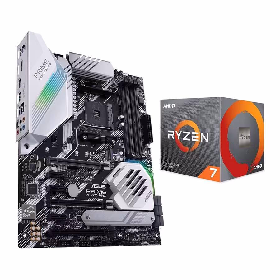 قیمت و خرید سی پی یو ای ام دی مدل Ryzen 7 3700X باندل با مادربورد ایسوس PRIME X570-PRO | یاس ارتباط
