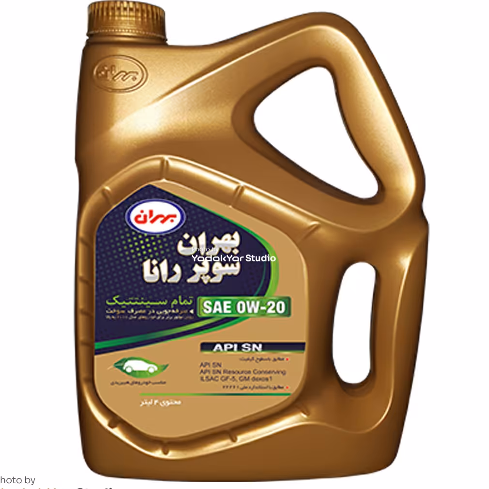 پک روغن موتور بهران سوپر رانا 0w20 سطح کیفی sn ویژه پژو پارس و وانت اریسان 2 