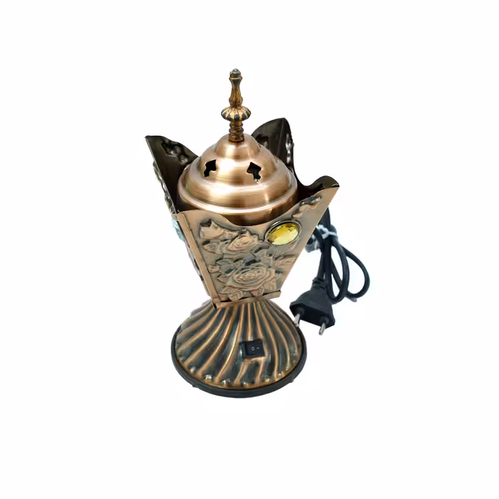 اسفند دودکن برقی طرح الماس رنگ مسی