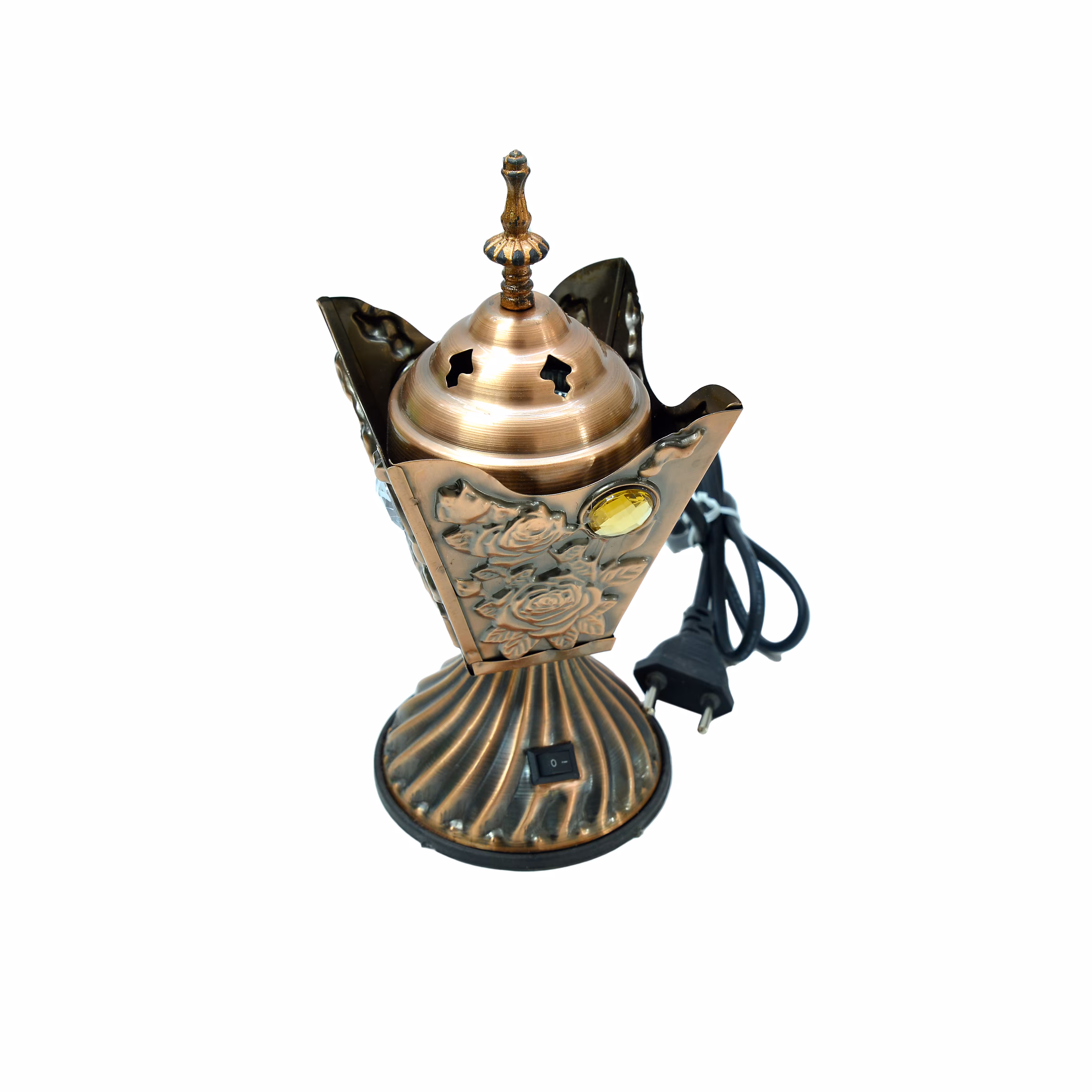 اسفند دودکن برقی طرح الماس رنگ مسی