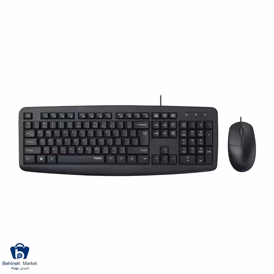 کیبورد و ماوس با سیم رپو مدل NX1600