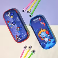 جامدادی وارداتی برجسته سه بعدی دخترانه و پسرانه زیپی