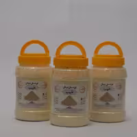 نوره سنتی درمانی طبیب با زرنیخ قرمز  1 به 6 واقعی 500 گرمی قوطی دسته دار 