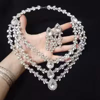 ست گردنبند و گوشواره 