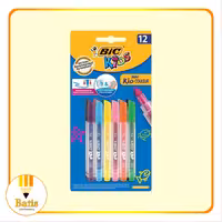 ماژیک رنگ آمیزی 12 رنگ بیک مدل  کیدز کالر بلیستری