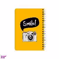 دفترچه یادداشت 80 برگ بامبیلیپ مدل چوبی طرح عکس و لبخند کد 5038815