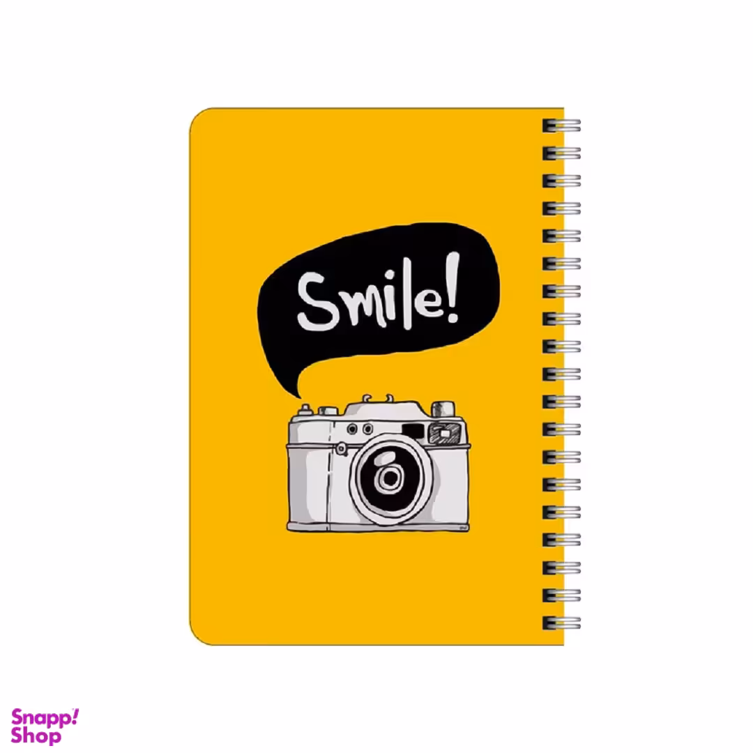 دفترچه یادداشت 80 برگ بامبیلیپ مدل چوبی طرح عکس و لبخند کد 5038815