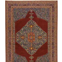 فرش ماشینی مرینوس طرح قاجار کد 600162 چهارمتری