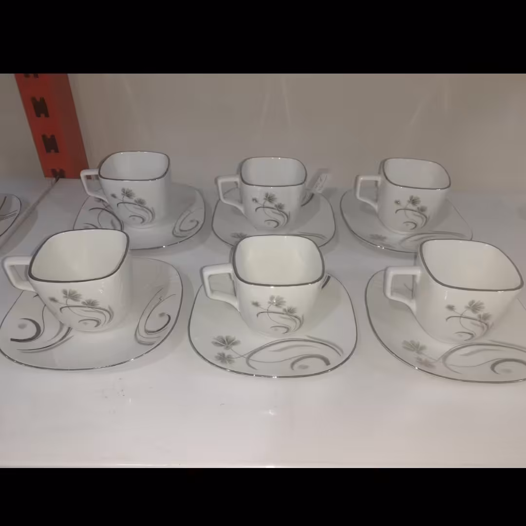 سرویس قهوه وچایی خوری 12پارچه به همراه ارسال رایگان 