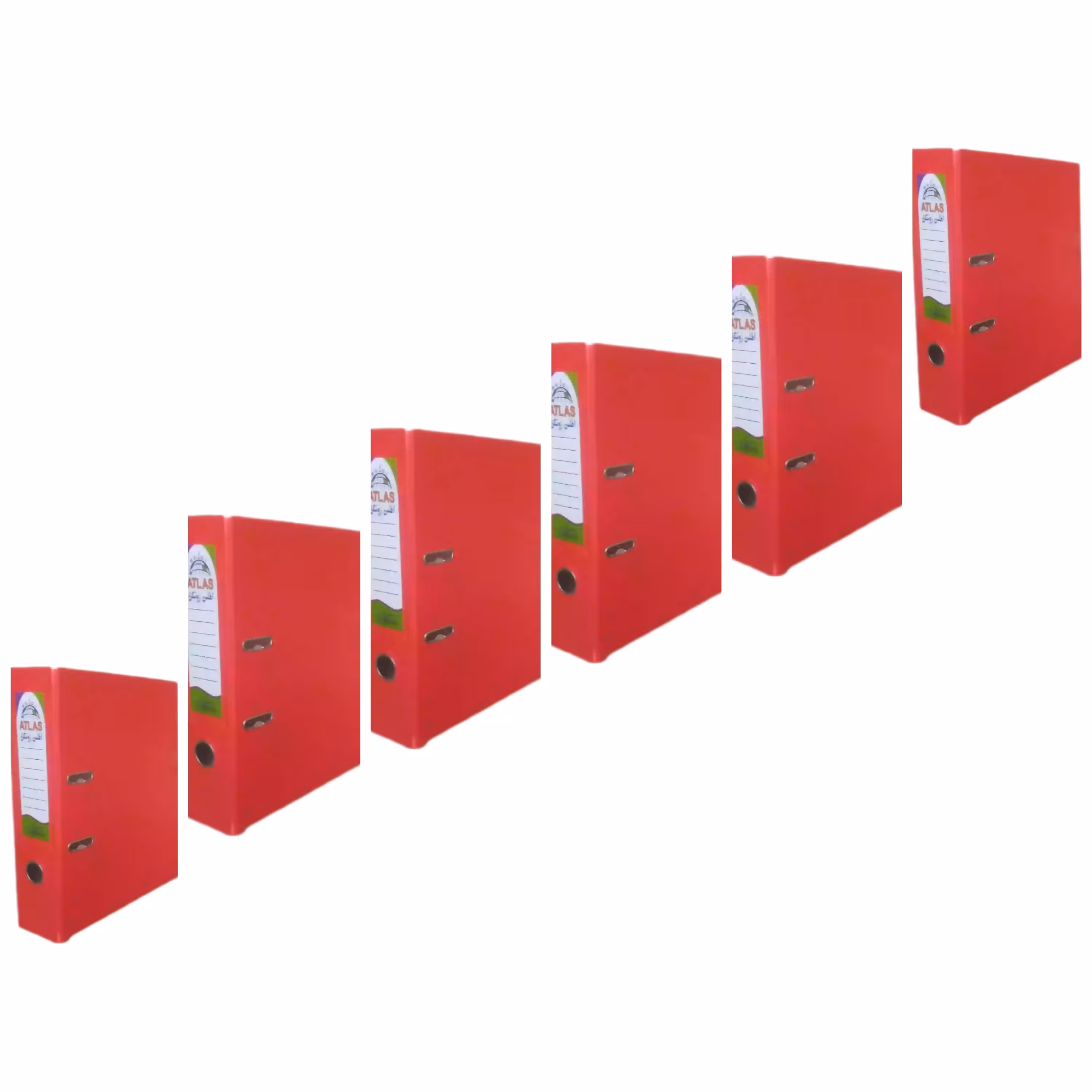 زونکن A4 سلفونی لبه فلزی تیگل دار قرمز ( بسته 6 عددی)