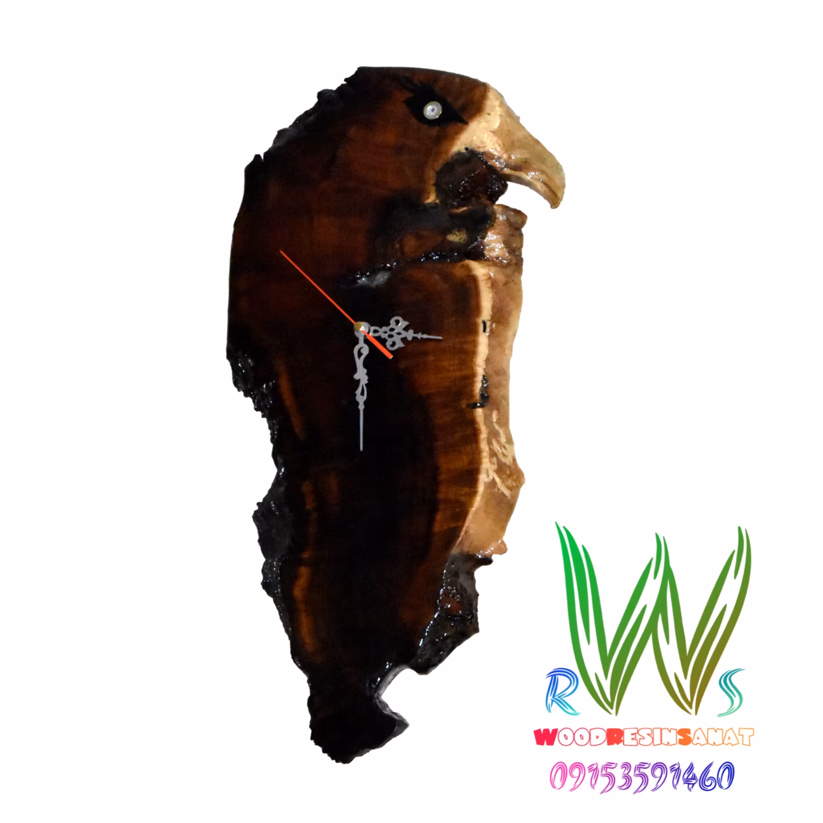 ساعت چوبی دیواری کد 900