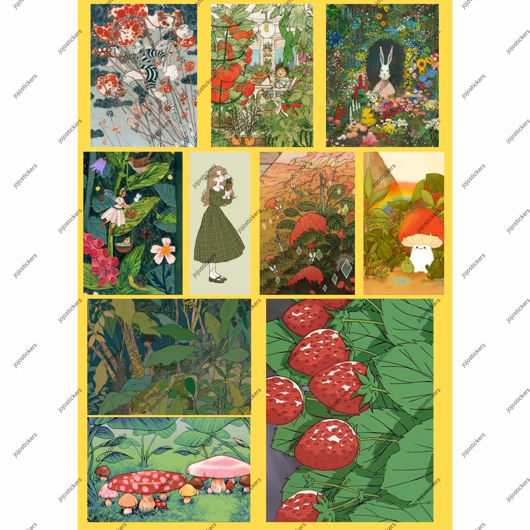 پک استیکر باغ گلها 2