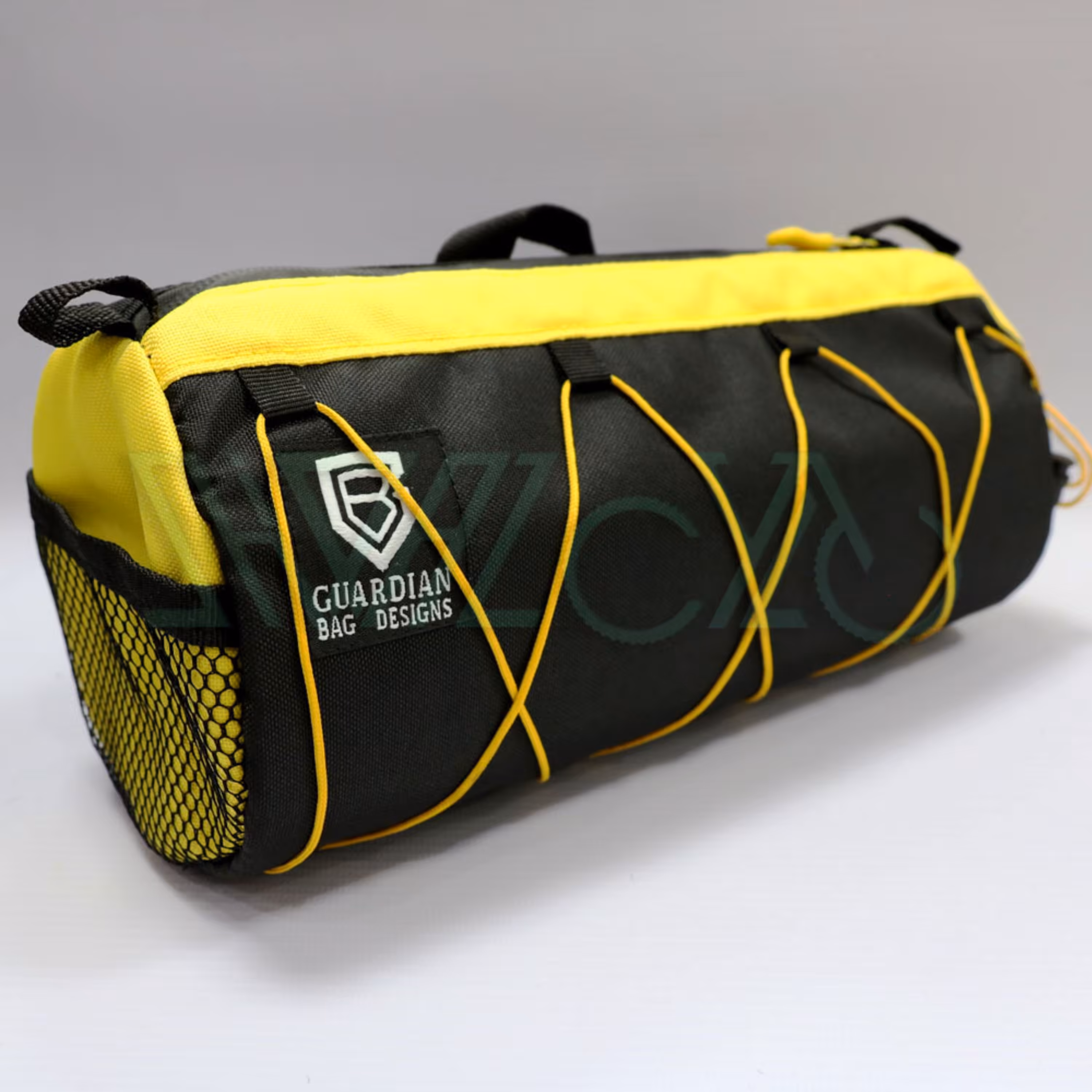 کیف دوچرخه استوانه ای روی فرمان - زرد- 26 سانتی متری - برزنتی