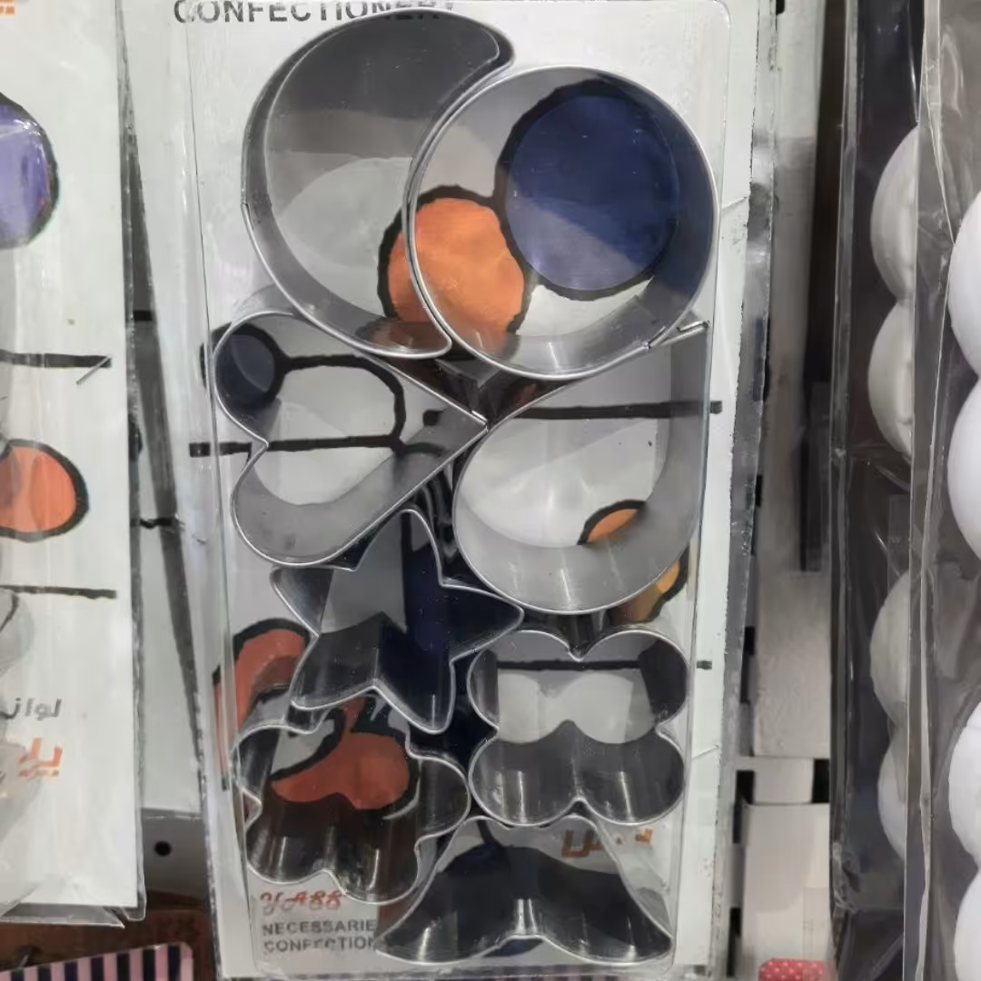 کاتر شیرینی مشهدی پک 8 عددی فلزی