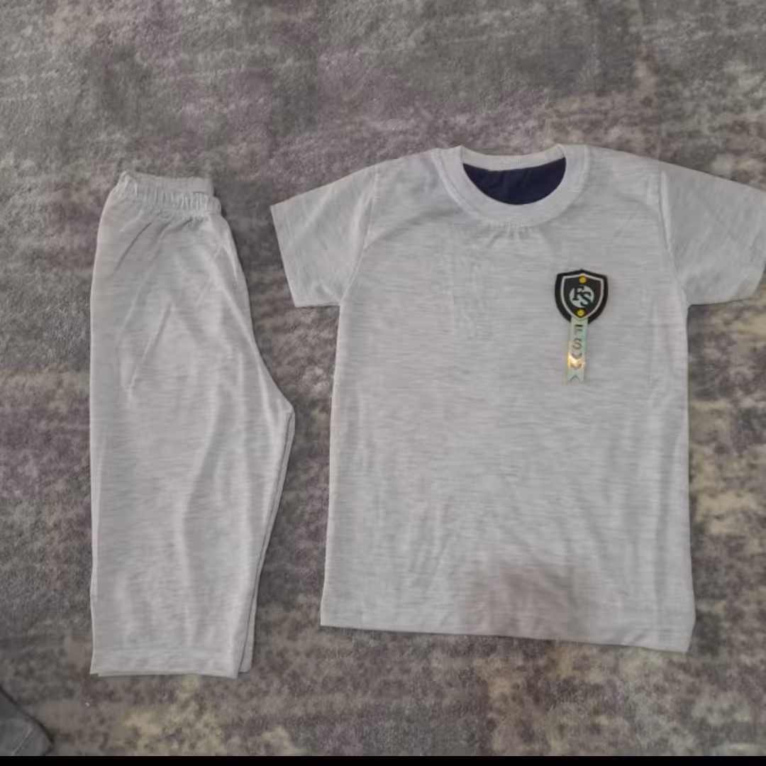 تیشرت و شلوارک پسرانه تک رنگ و سایز 40   45   قیمت 150 هزار